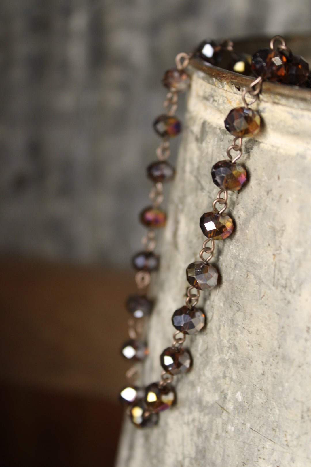 Sparkle And Shine Espresso Short Necklace