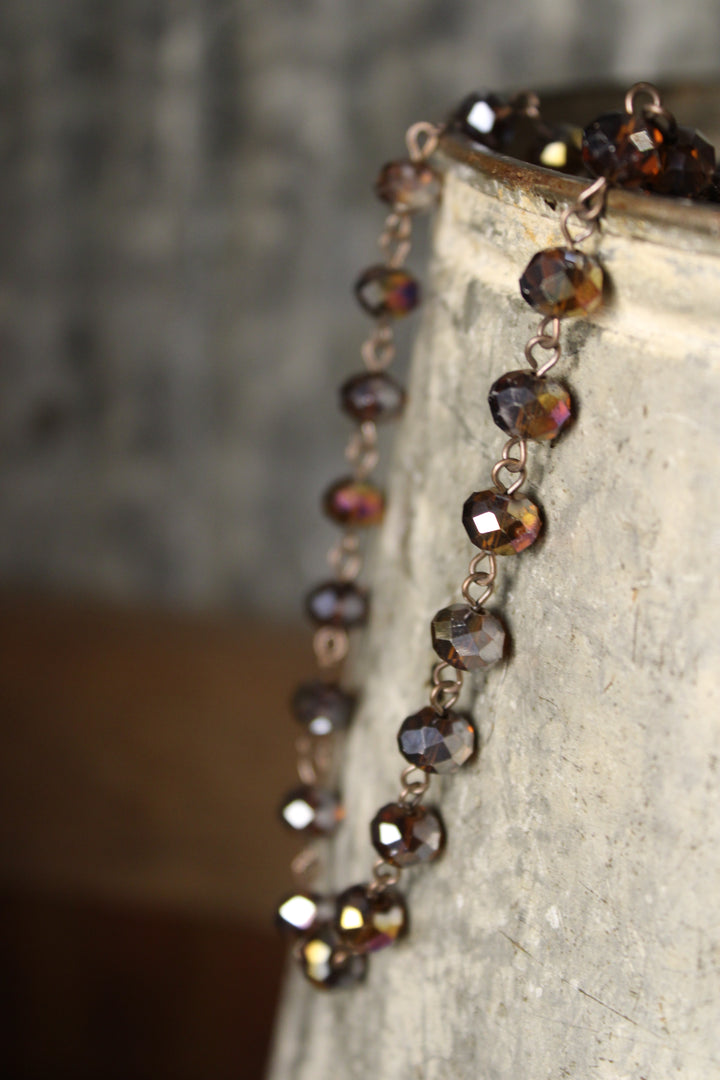 Sparkle And Shine Espresso Short Necklace