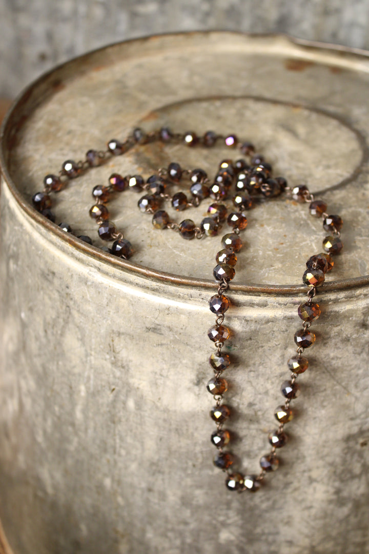 Sparkle And Shine Espresso Short Necklace