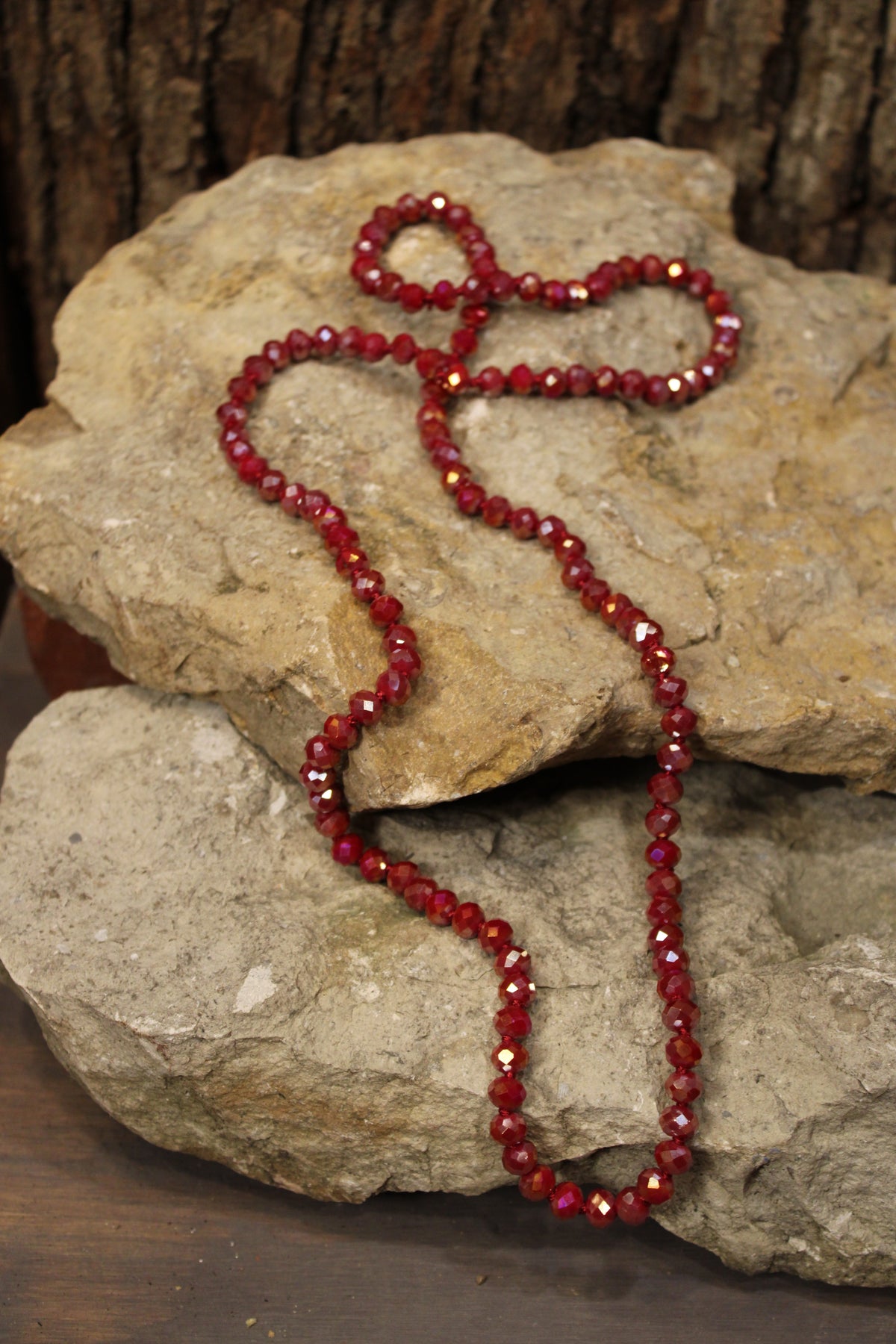 Sparkle And Shine Cherry Red Short Necklace
