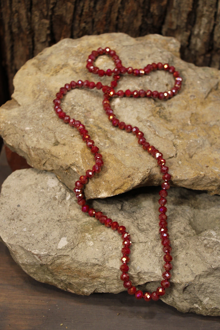 Sparkle And Shine Cherry Red Short Necklace