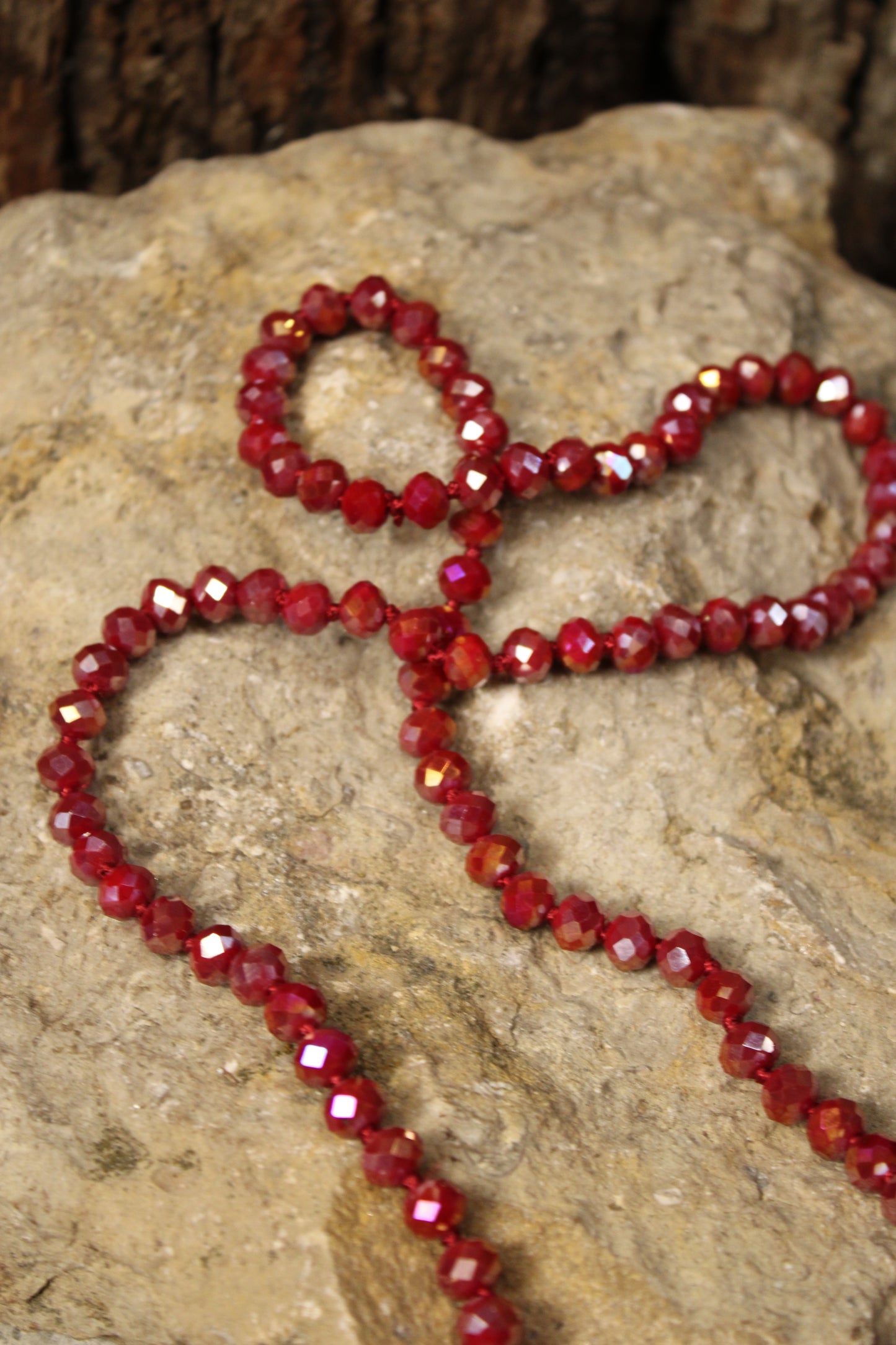 Sparkle And Shine Cherry Red Short Necklace