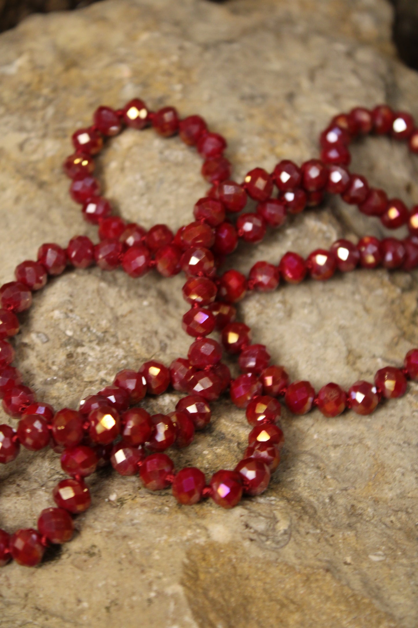 Sparkle And Shine Cherry Red Short Necklace