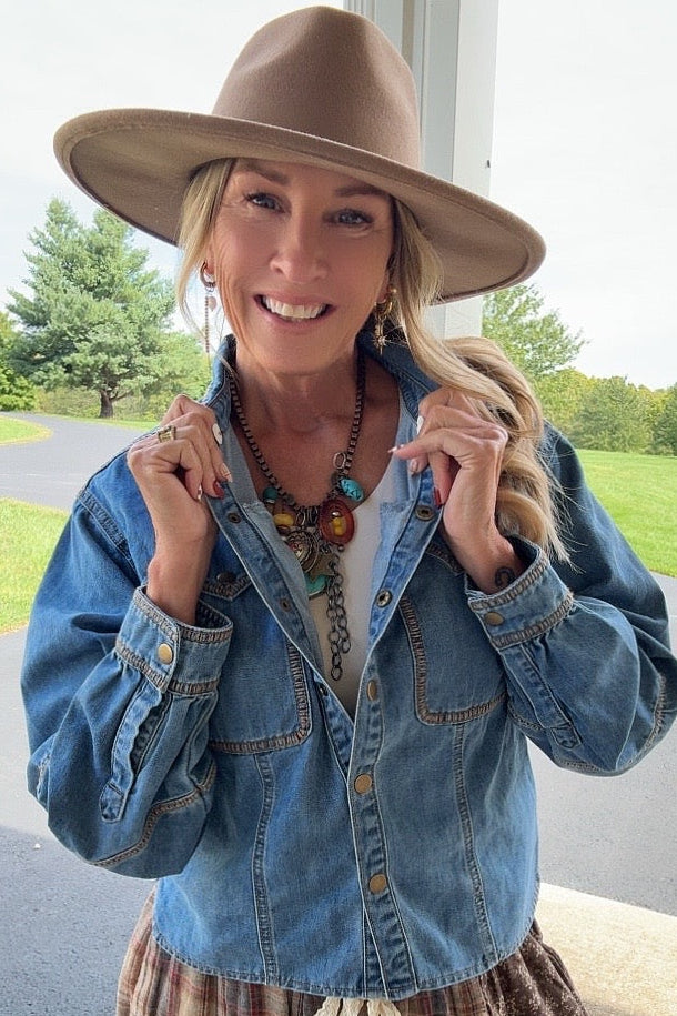 Dusty Trails Denim Shacket