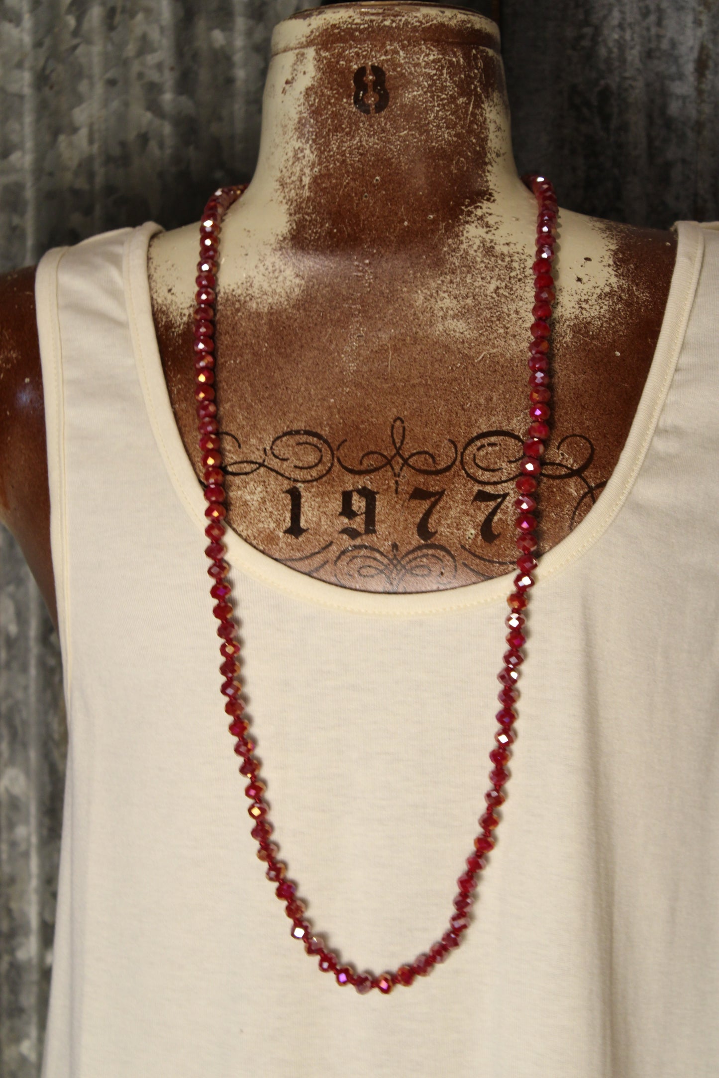Sparkle And Shine Cherry Red Short Necklace