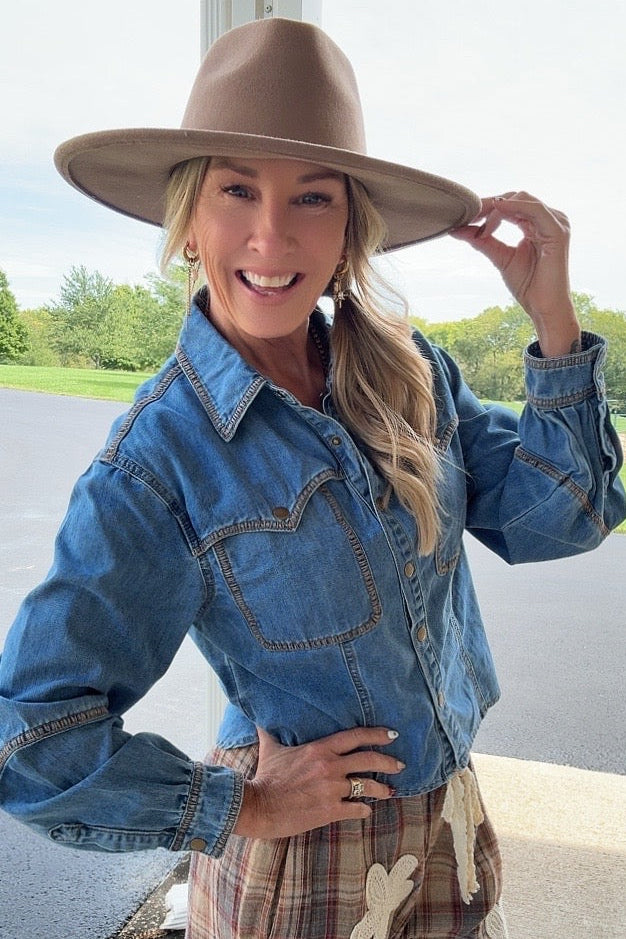 Dusty Trails Denim Shacket