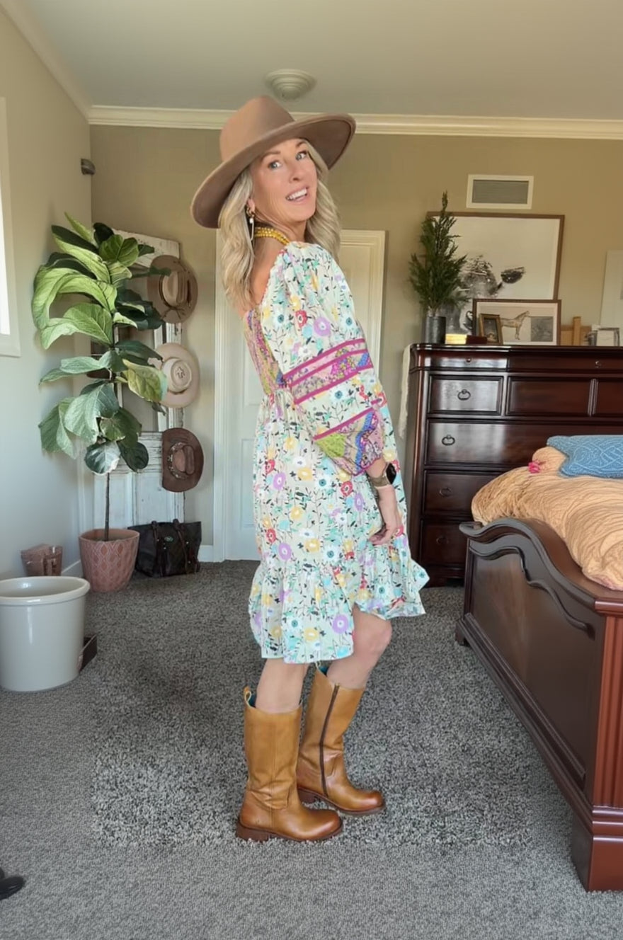 Playful Petals Floral Dress