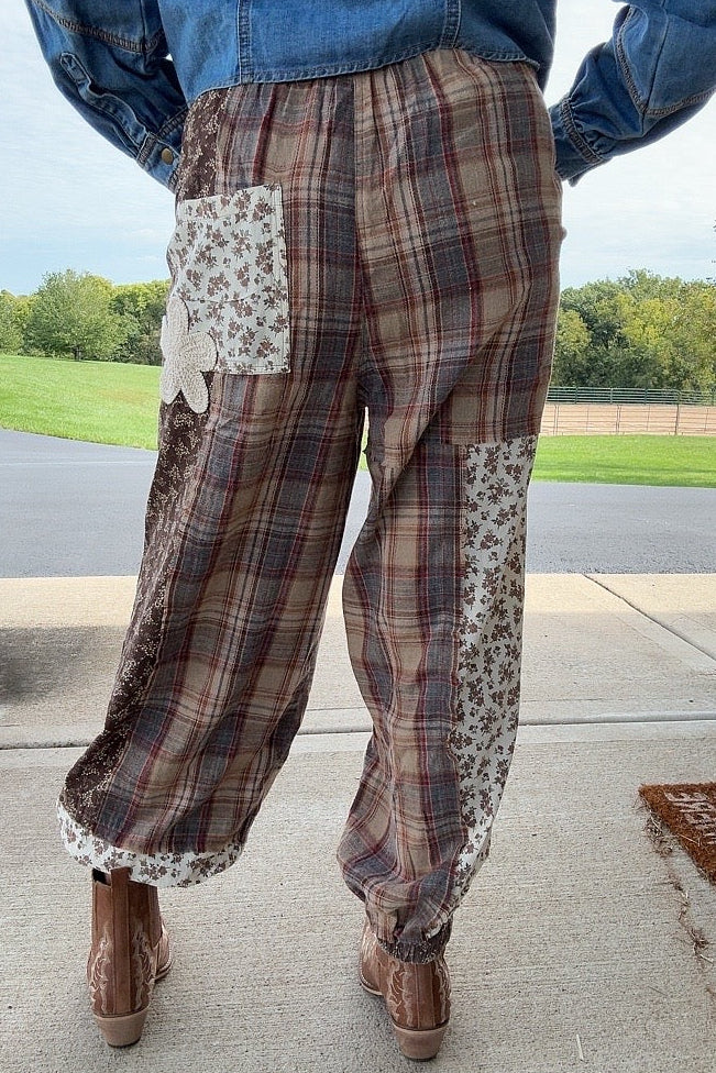 Heritage Petal Patchwork Pants