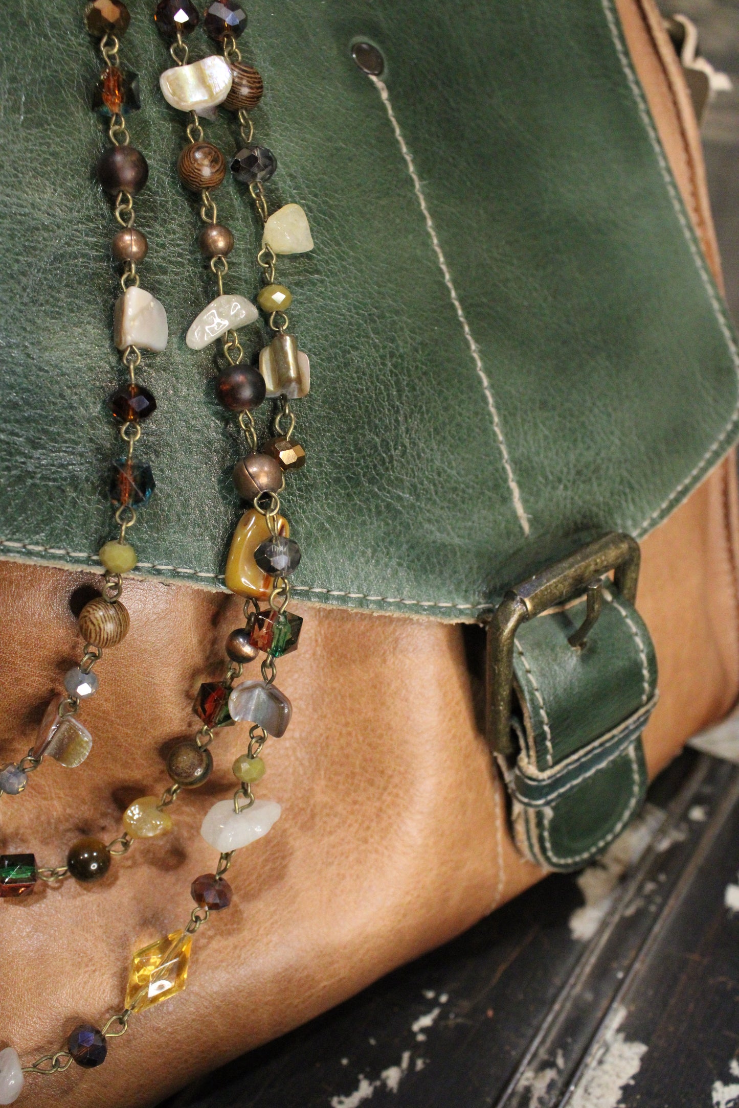 Bed|Stu Venice Beach Tan Forest Rustic Handbag