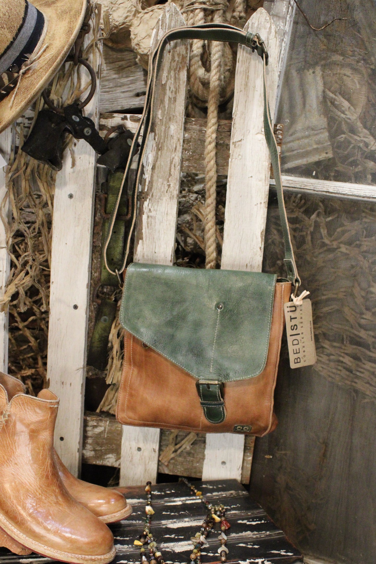 Bed|Stu Venice Beach Tan Forest Rustic Handbag
