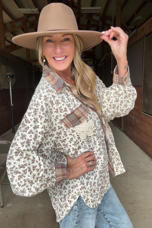Heritage Petal Patchwork Blouse