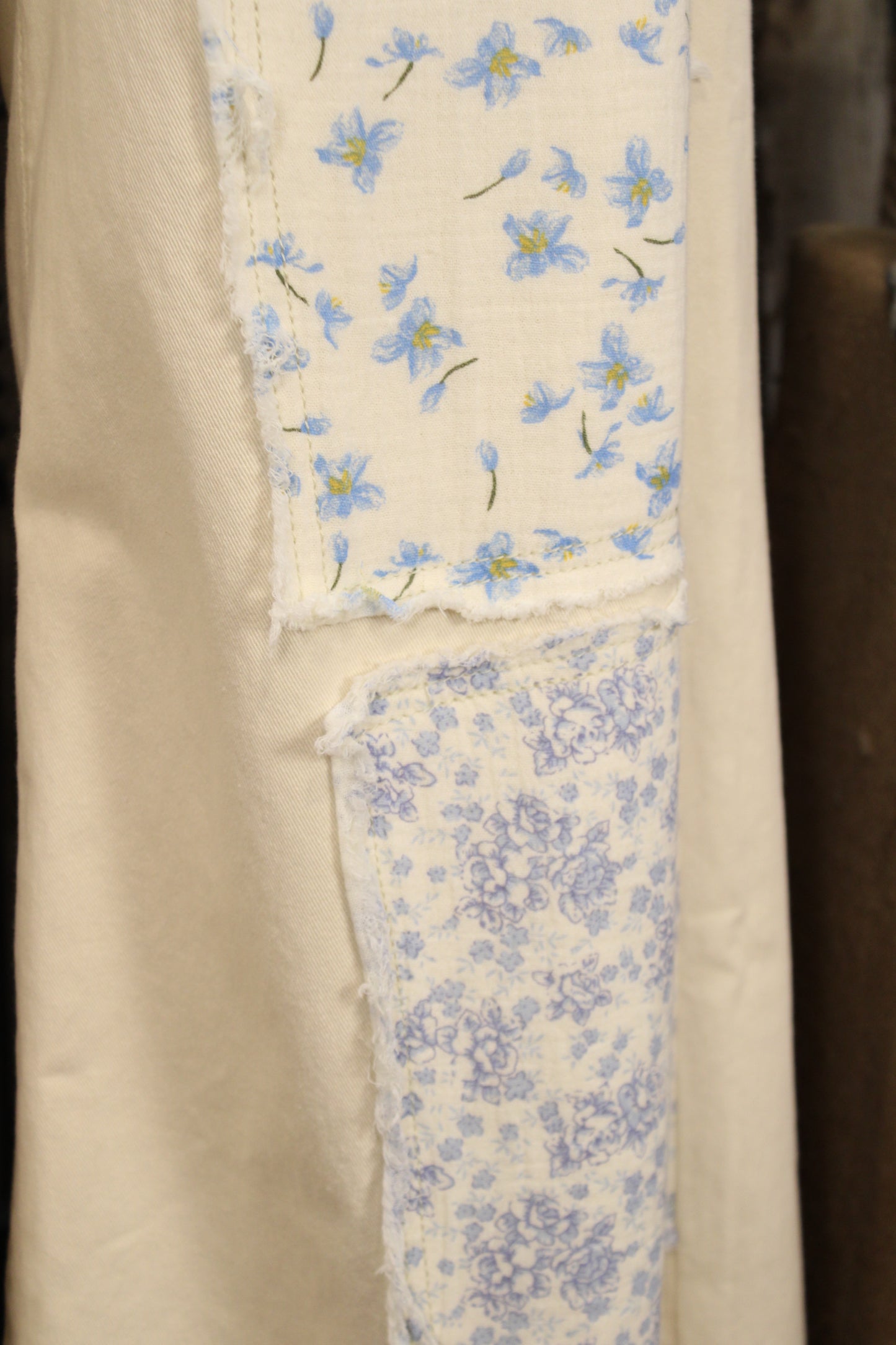 Worn Petals Patch Pants