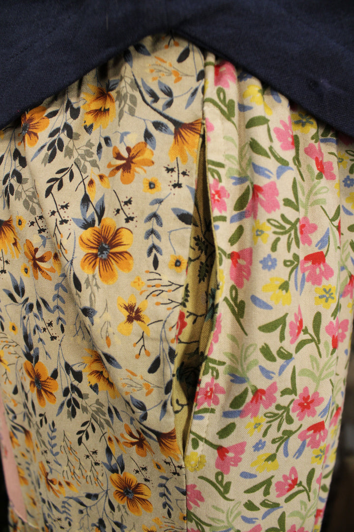 Patchwork Meadow Olive Pants