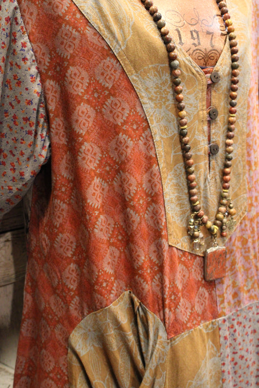 Vintage Floral Tunic Top