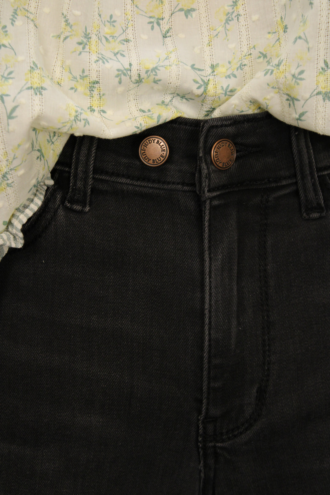 Midnight Muse Frayed Denim Shorts