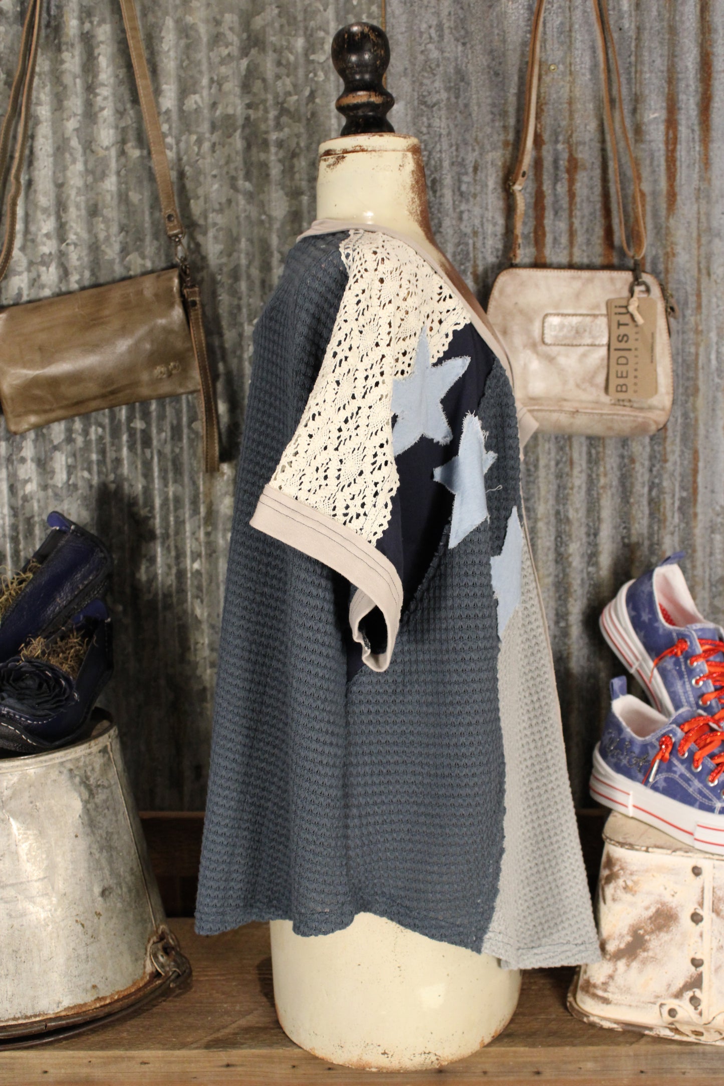 Starfall Blue Lace Top