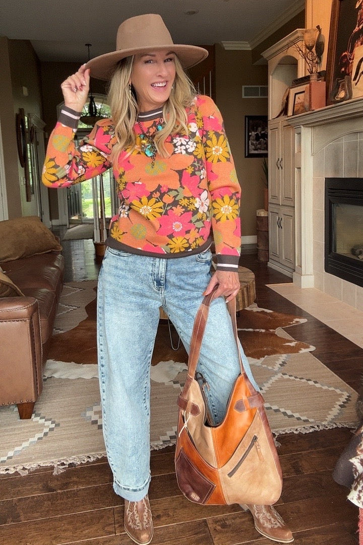 Autumn Wildflower Woven Top
