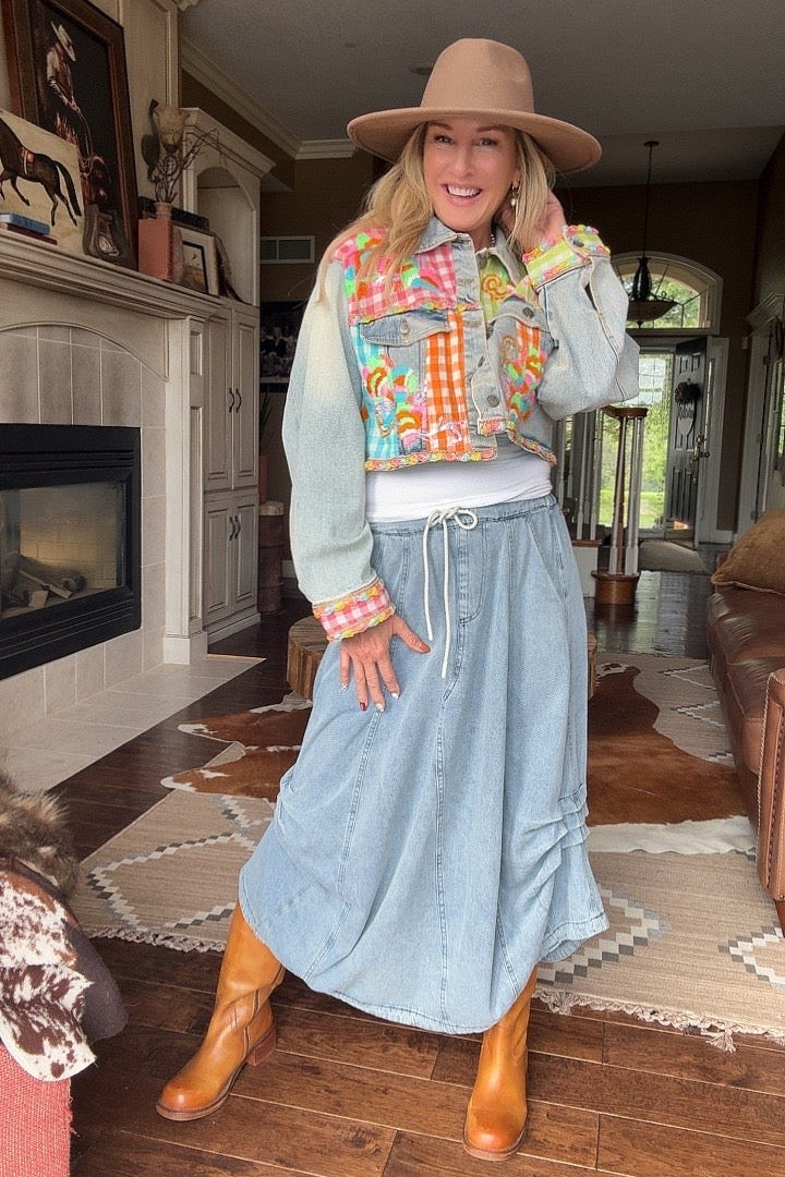 Electric Dreamcatcher Cropped Jacket