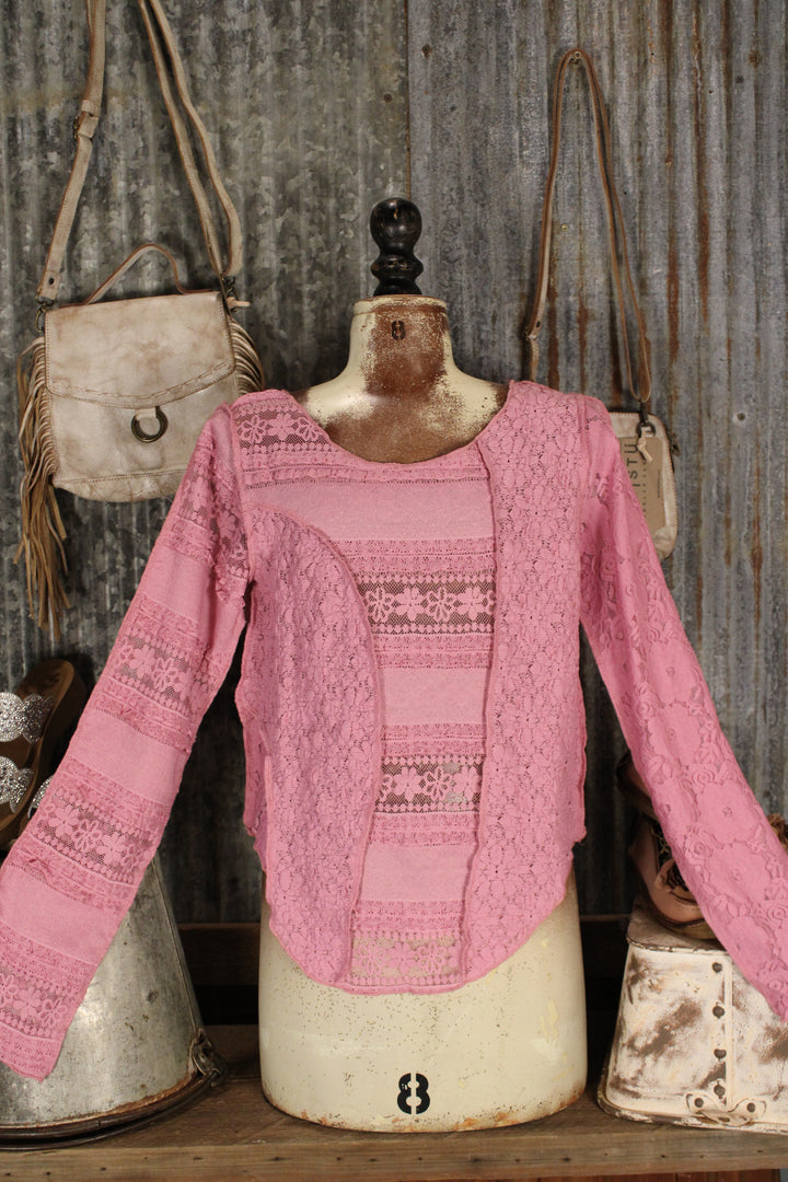 Now You See Me Pink Mesh Top