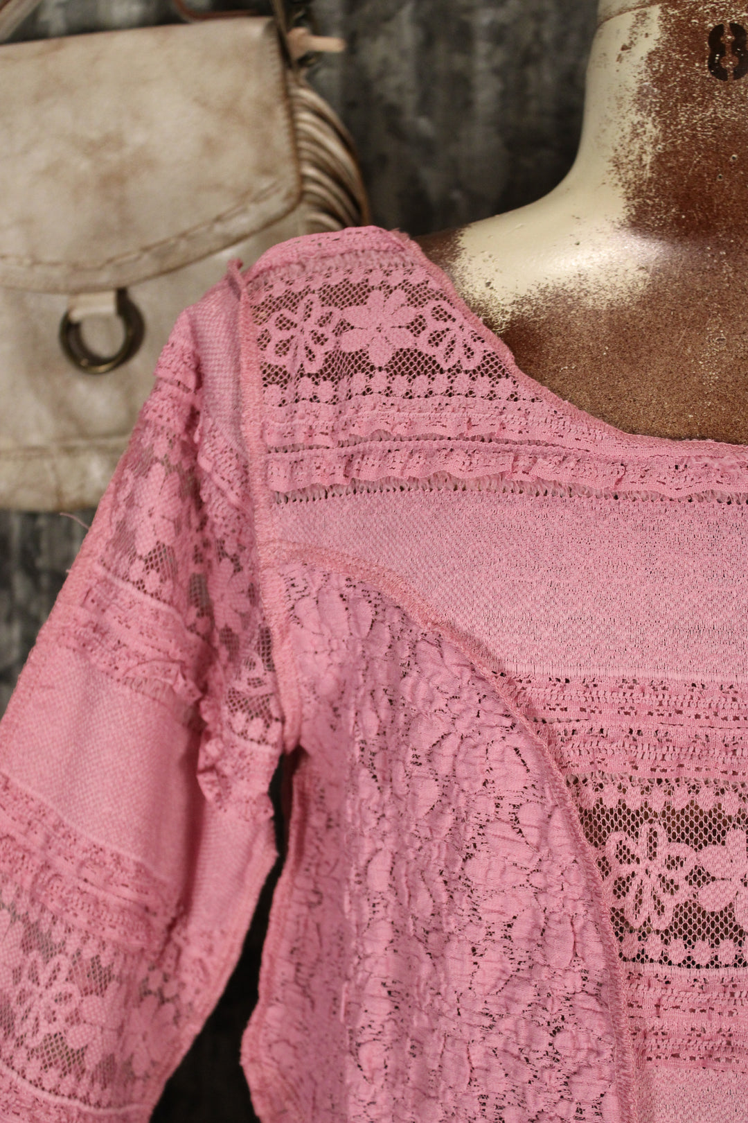 Now You See Me Pink Mesh Top
