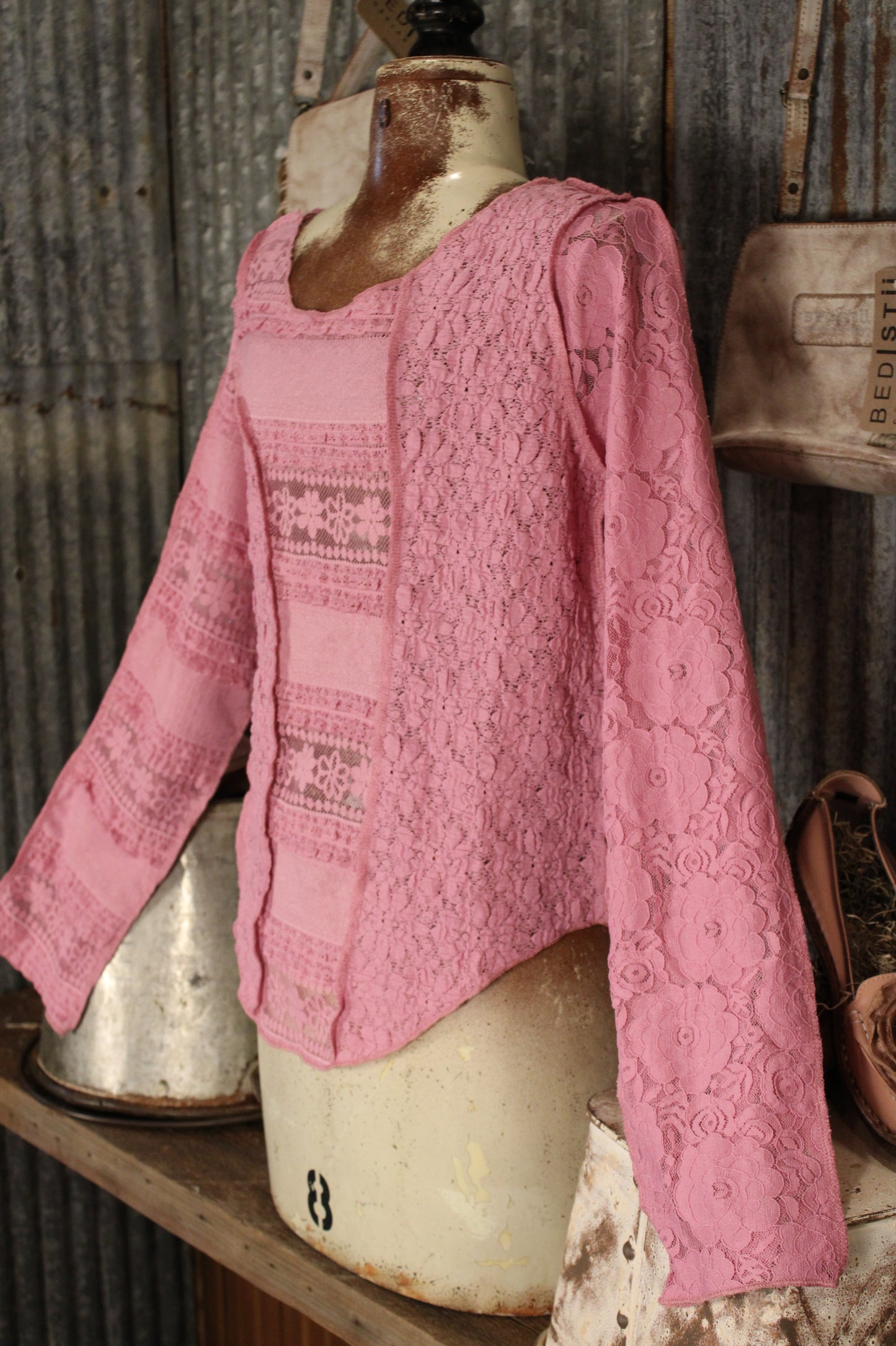 Now You See Me Pink Mesh Top
