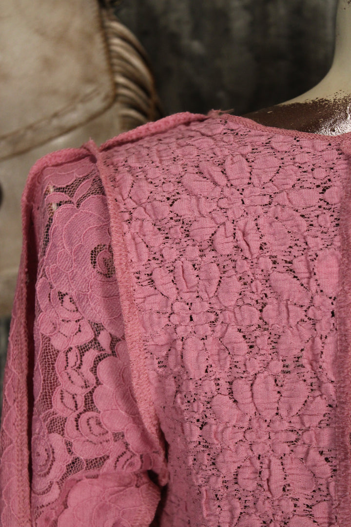 Now You See Me Pink Mesh Top