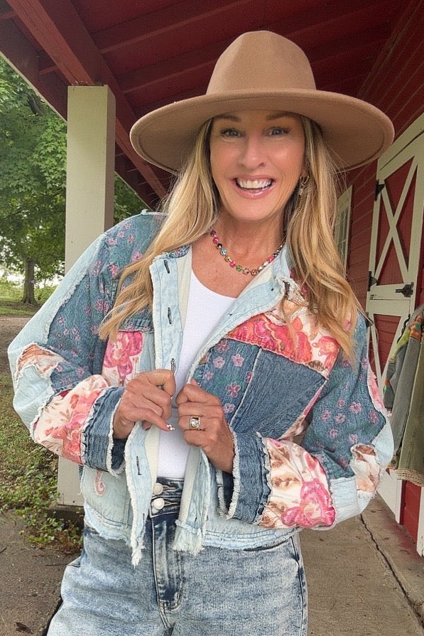 Country Romance Patchwork Jacket