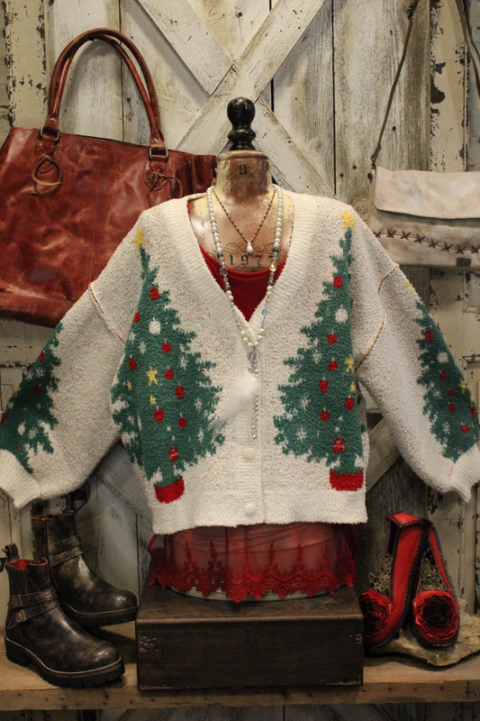 O Christmas Tree Cardigan