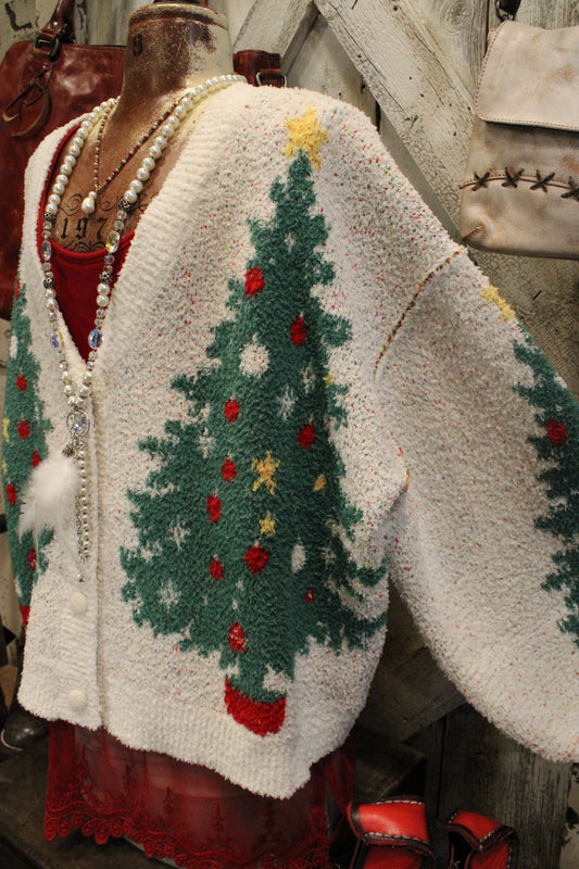 O Christmas Tree Cardigan