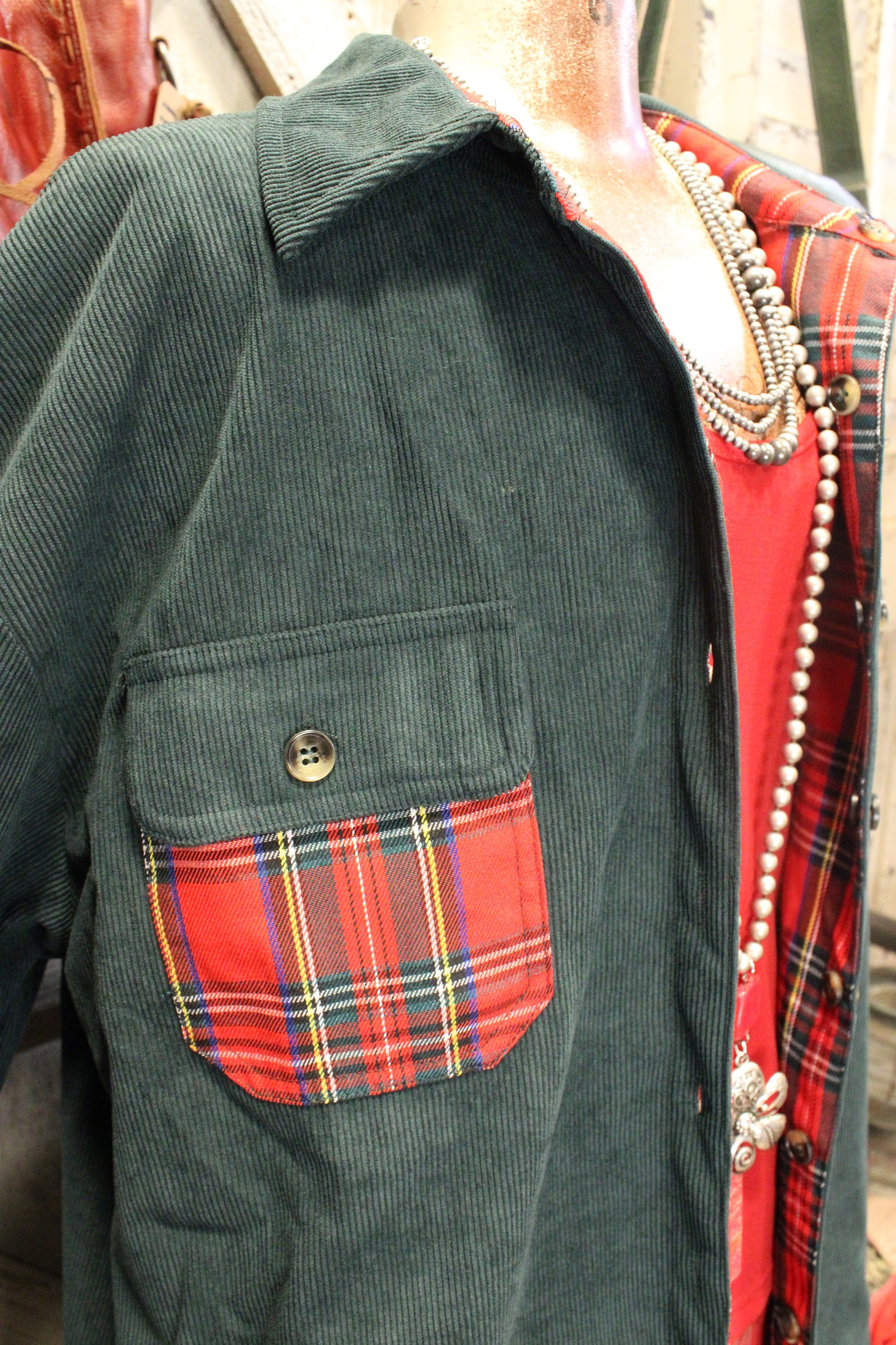 Seasons Greetings Reversible Shacket
