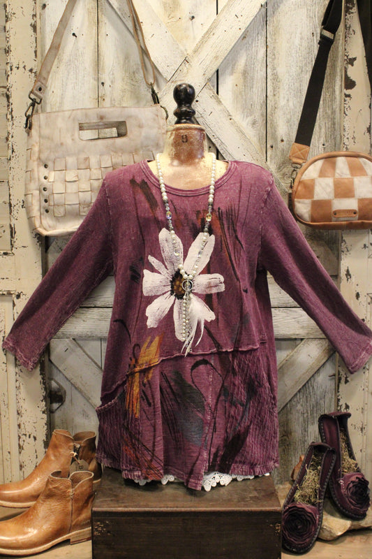 Painter’s Petal Plum Tunic