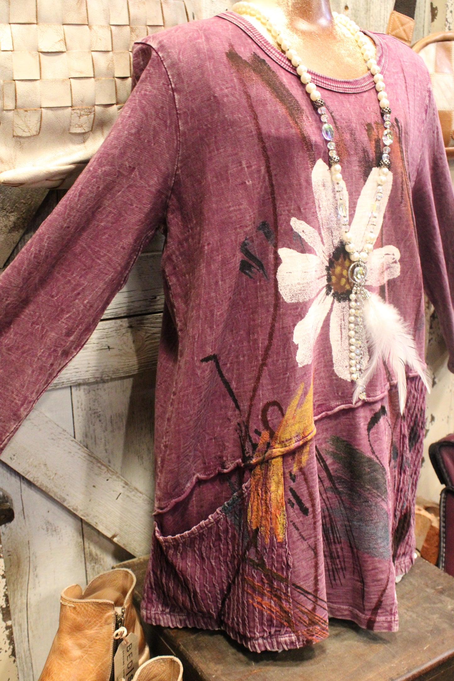Painter’s Petal Plum Tunic