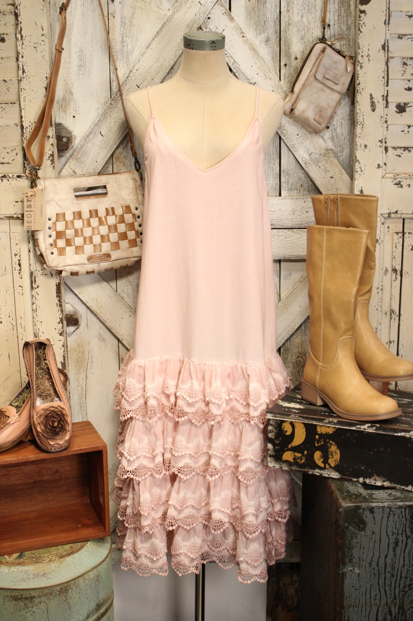 Sunwashed Pink Slip Dress