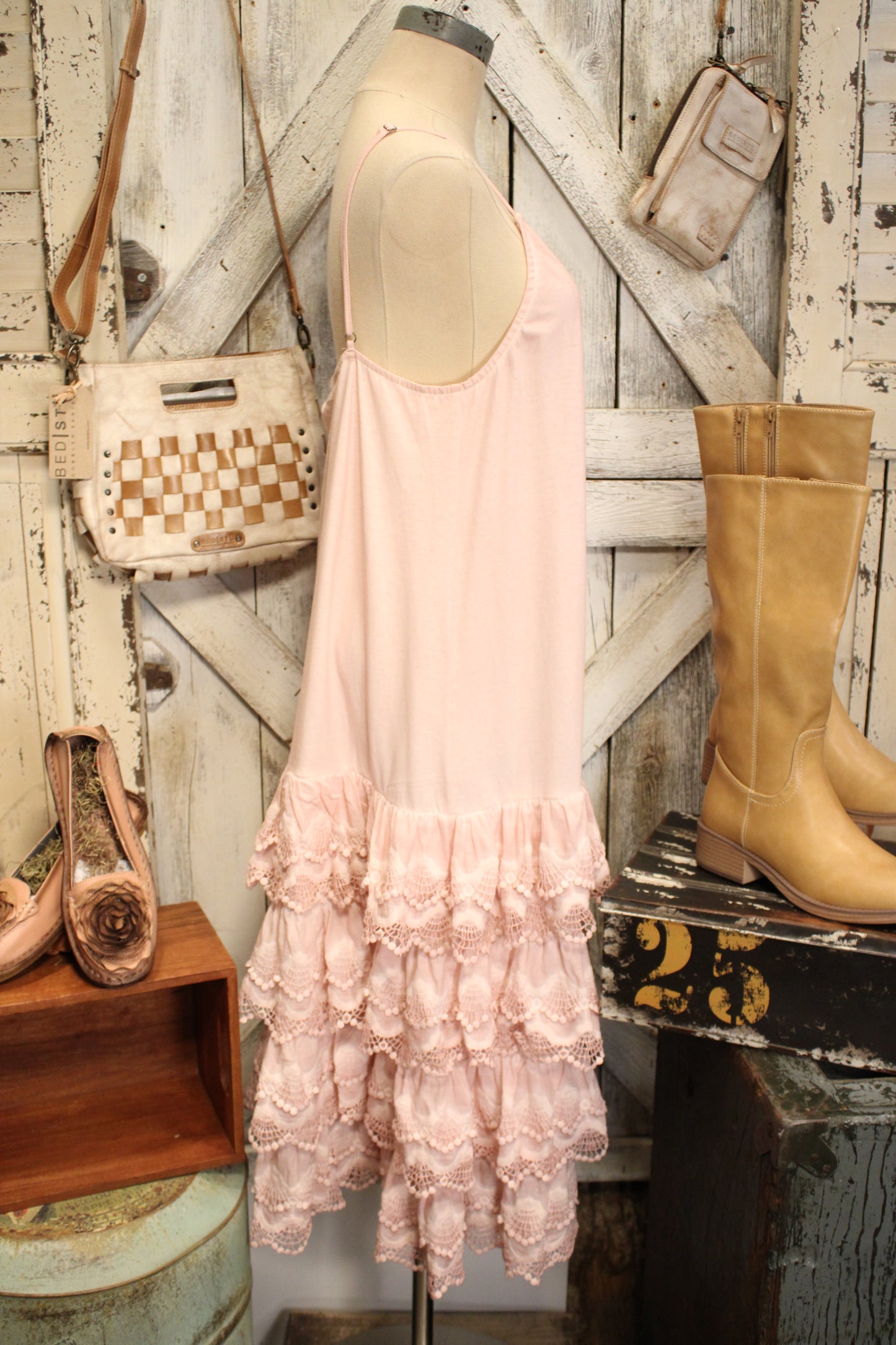 Sunwashed Pink Slip Dress