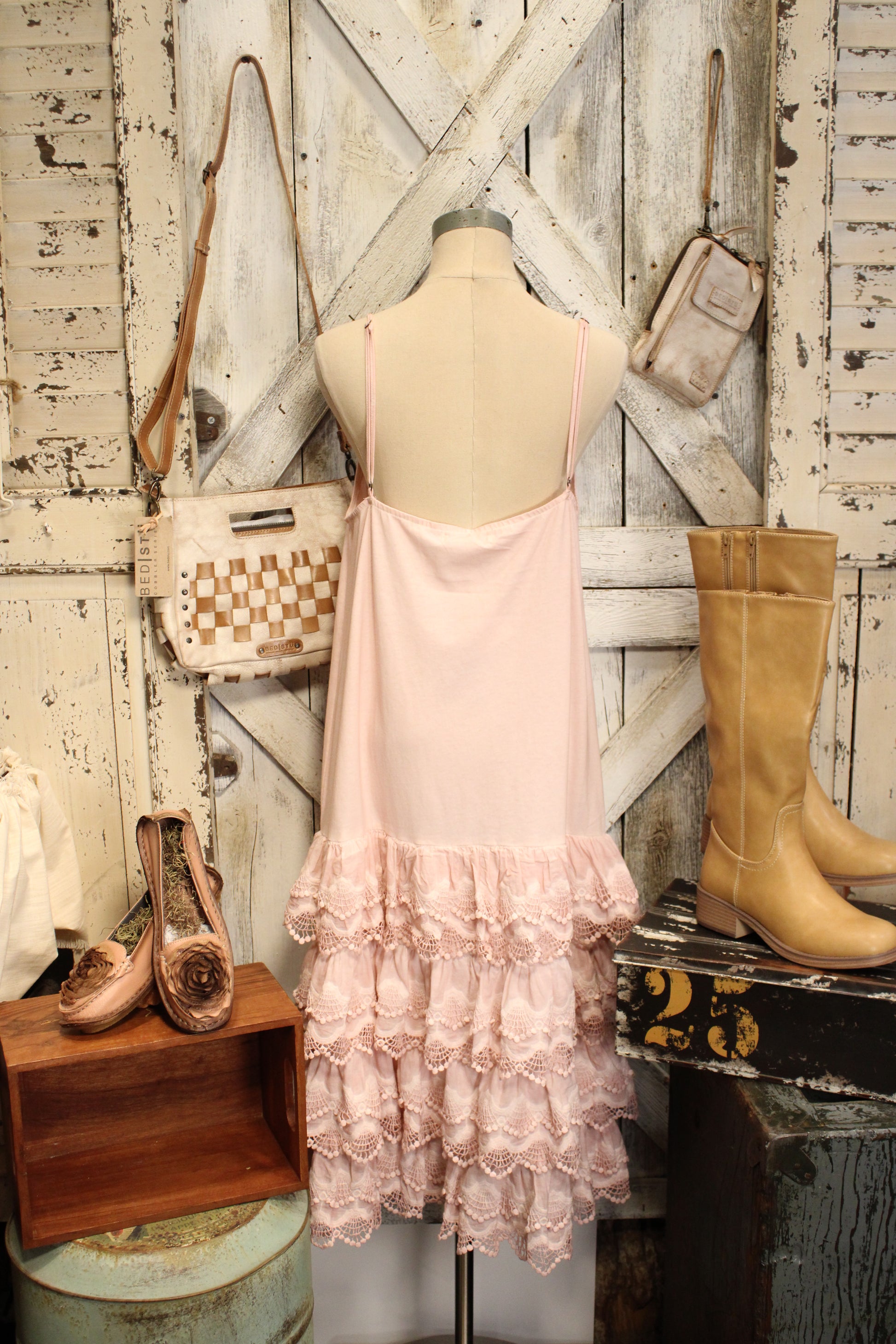 Sunwashed Pink Slip Dress S/M Sunwashed Pink Slip Dress S/M