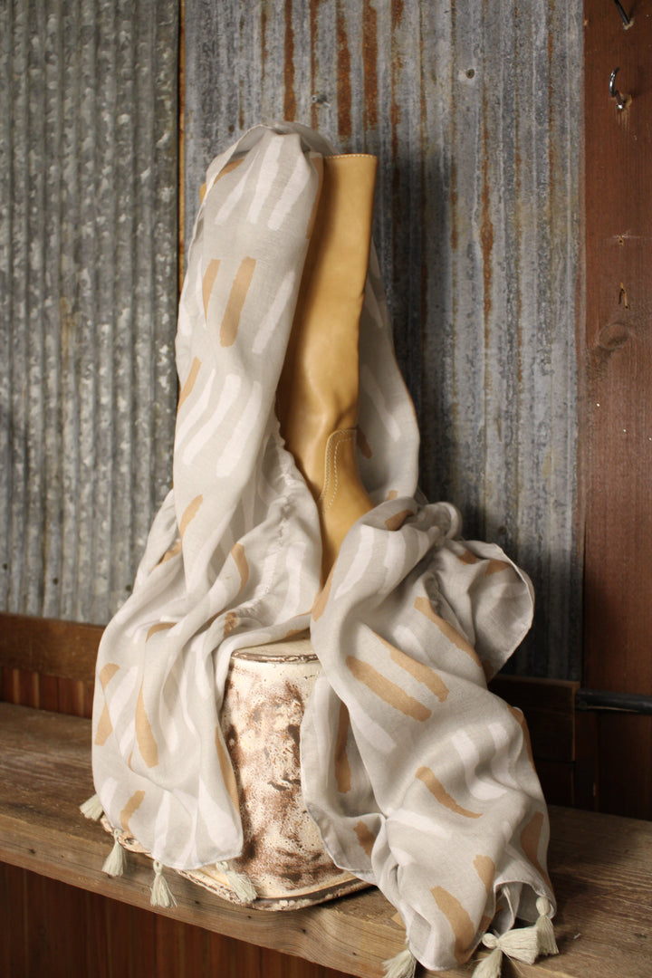Cream and Honey Dream Scarf