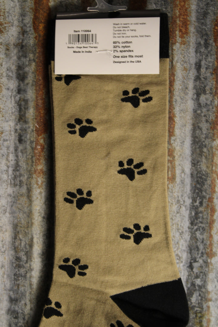 Dogs Are The Best Therapy Socks
