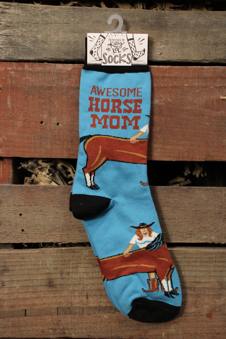 Awesome Horse Mom Socks