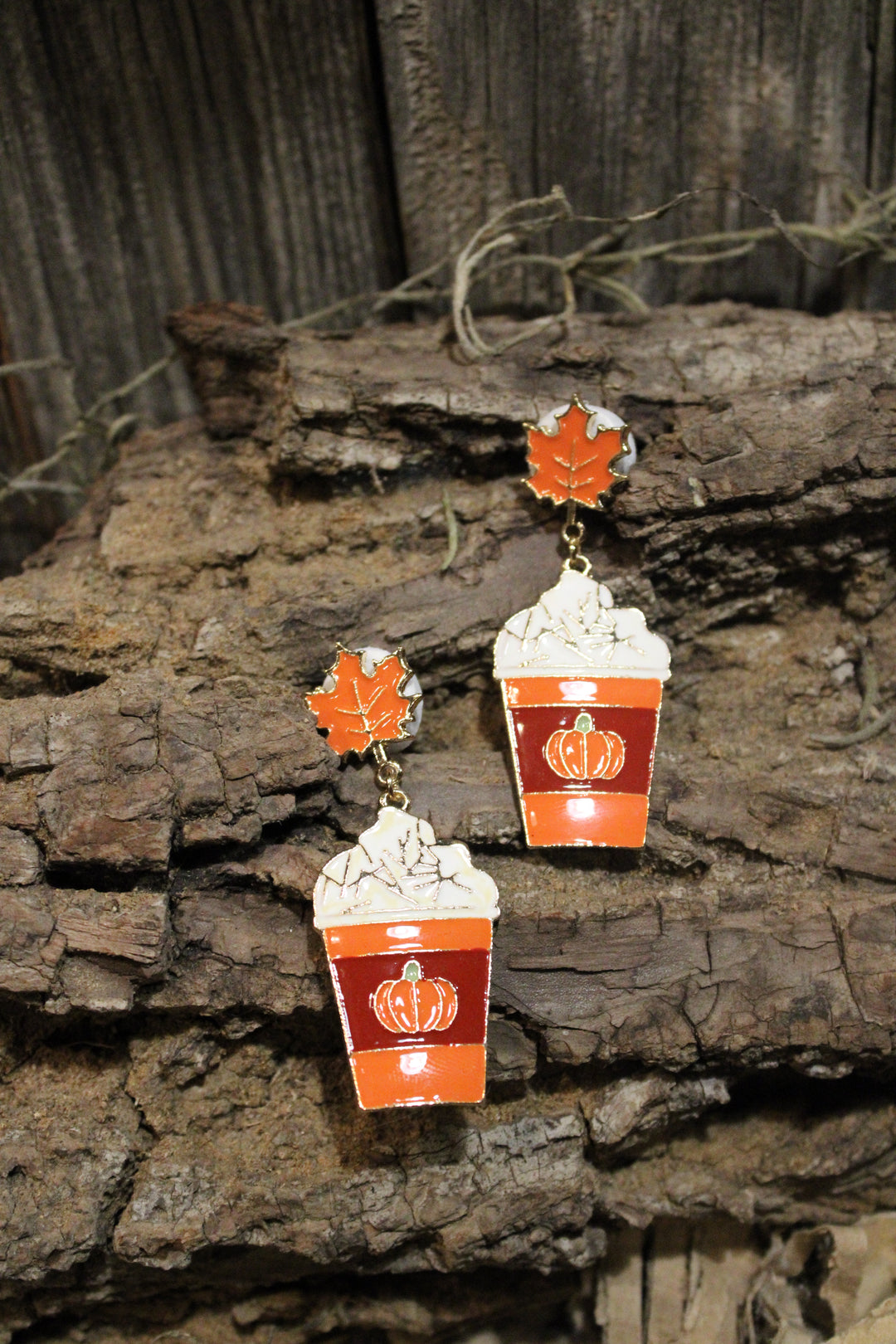 Pumpkin Spice Latte Earrings