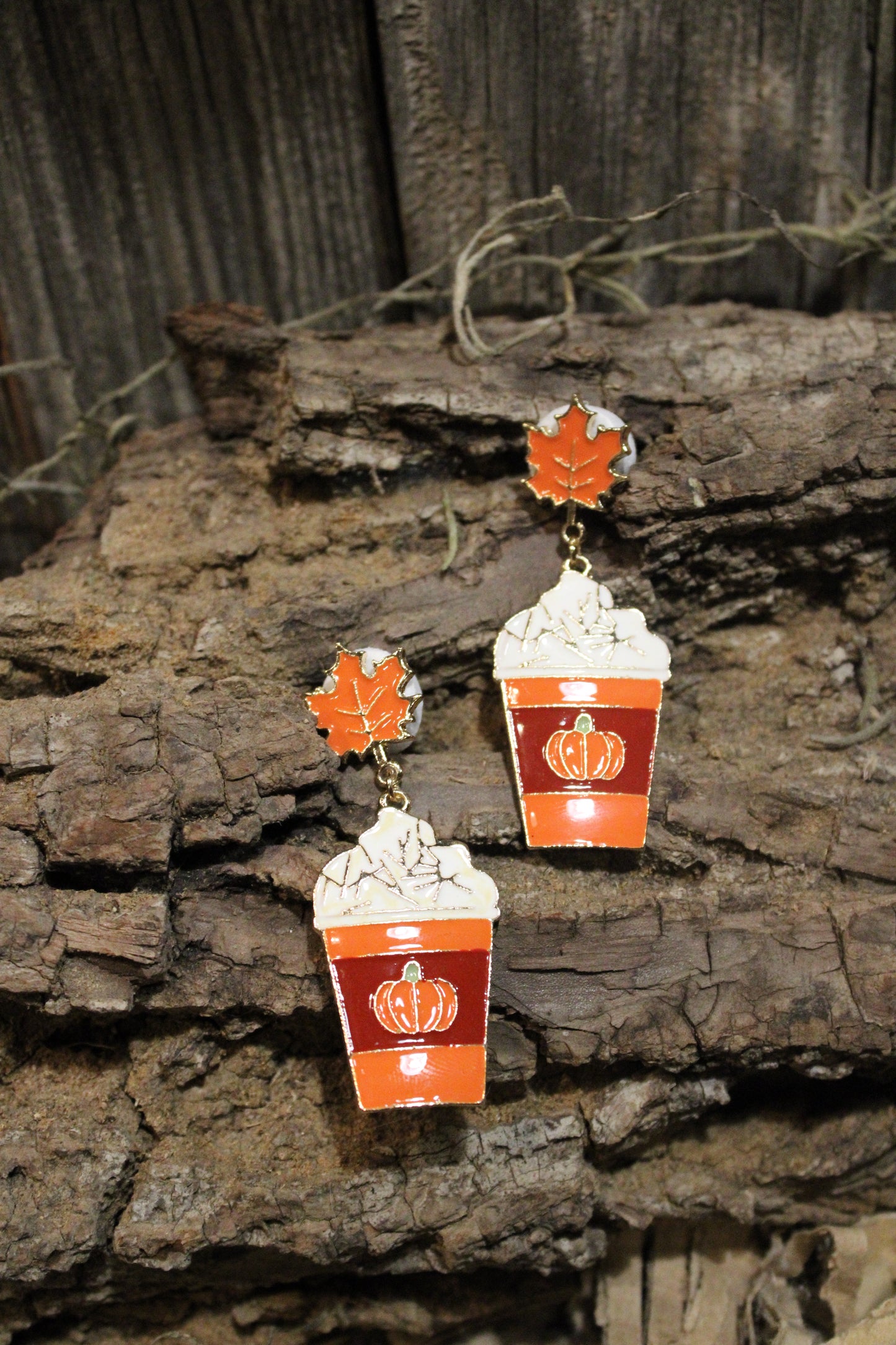 Pumpkin Spice Latte Earrings
