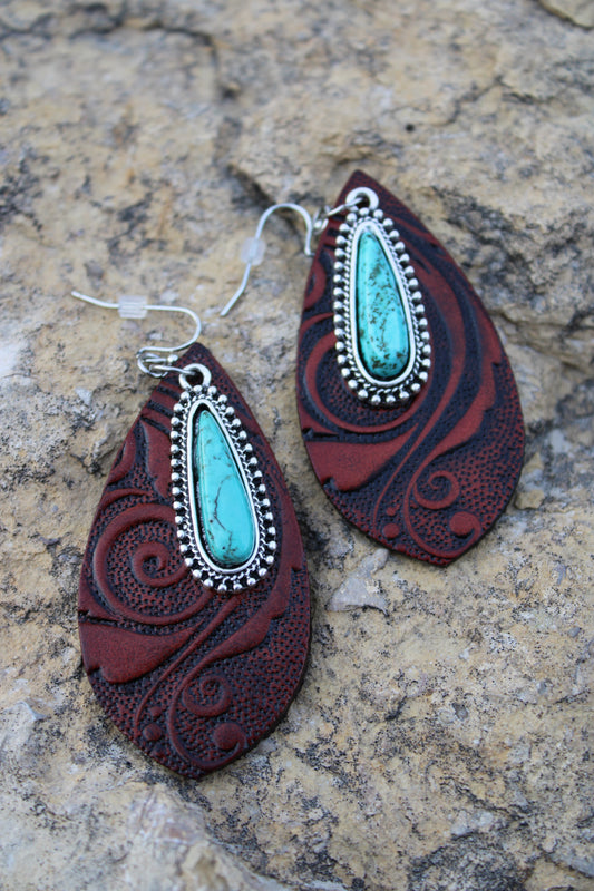 Leather Sky Drops Earrings