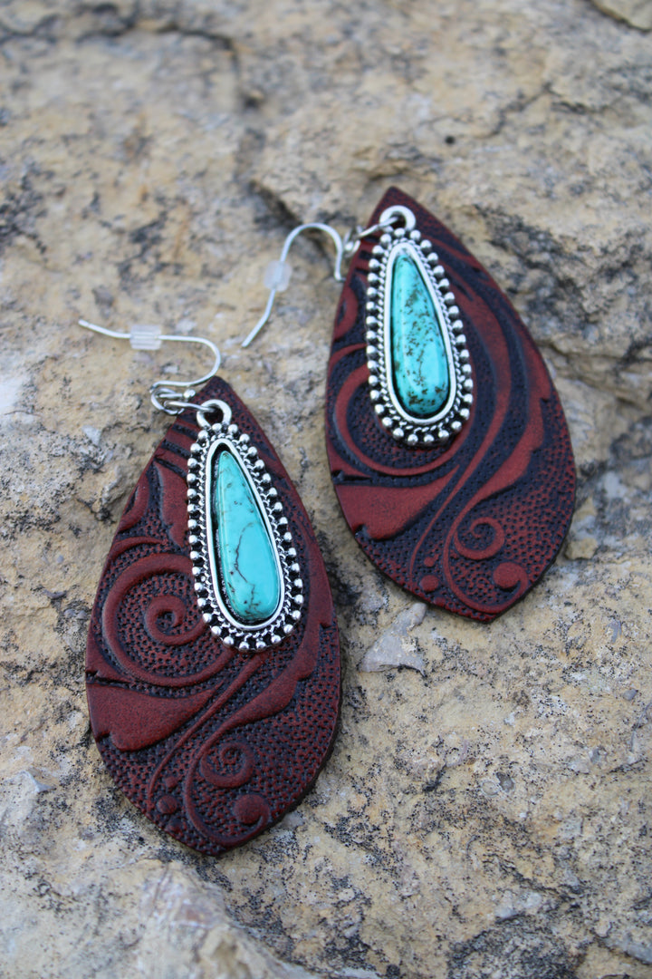 Leather Sky Drops Earrings