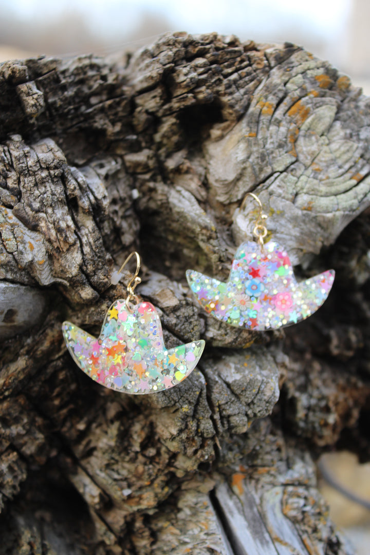 Wildflower Cowgirl Hat Earrings