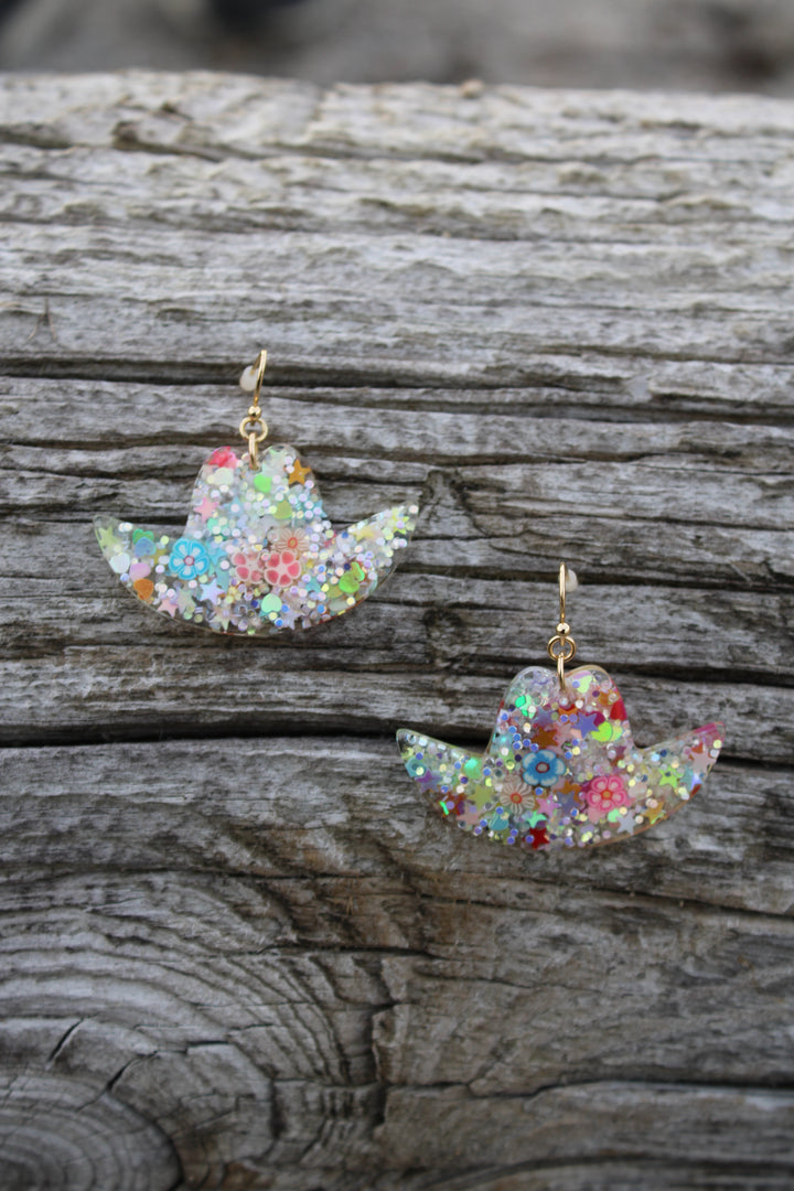 Wildflower Cowgirl Hat Earrings