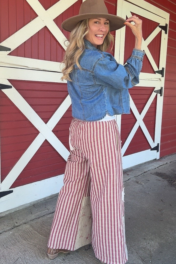 Rodeo Rose Patchwork Pants