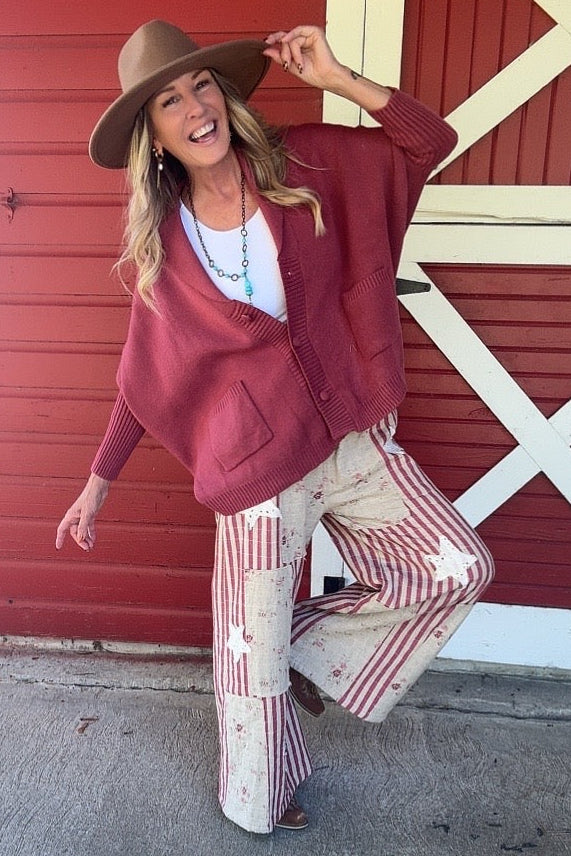 Rodeo Rose Patchwork Pants