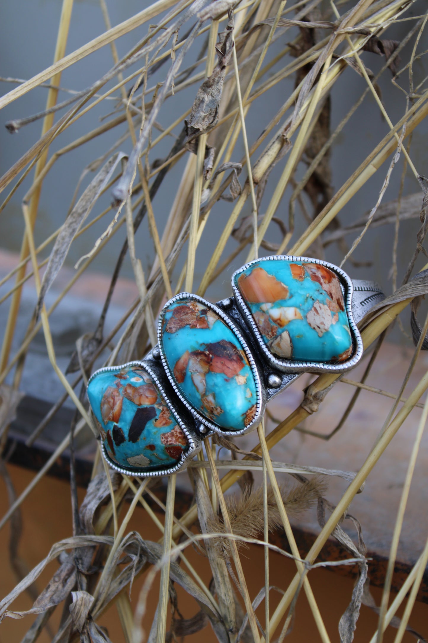 Painted Desert Stone Cuff Bracelet
