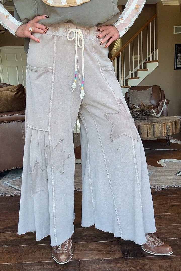 Mocha Star Relaxed Pants