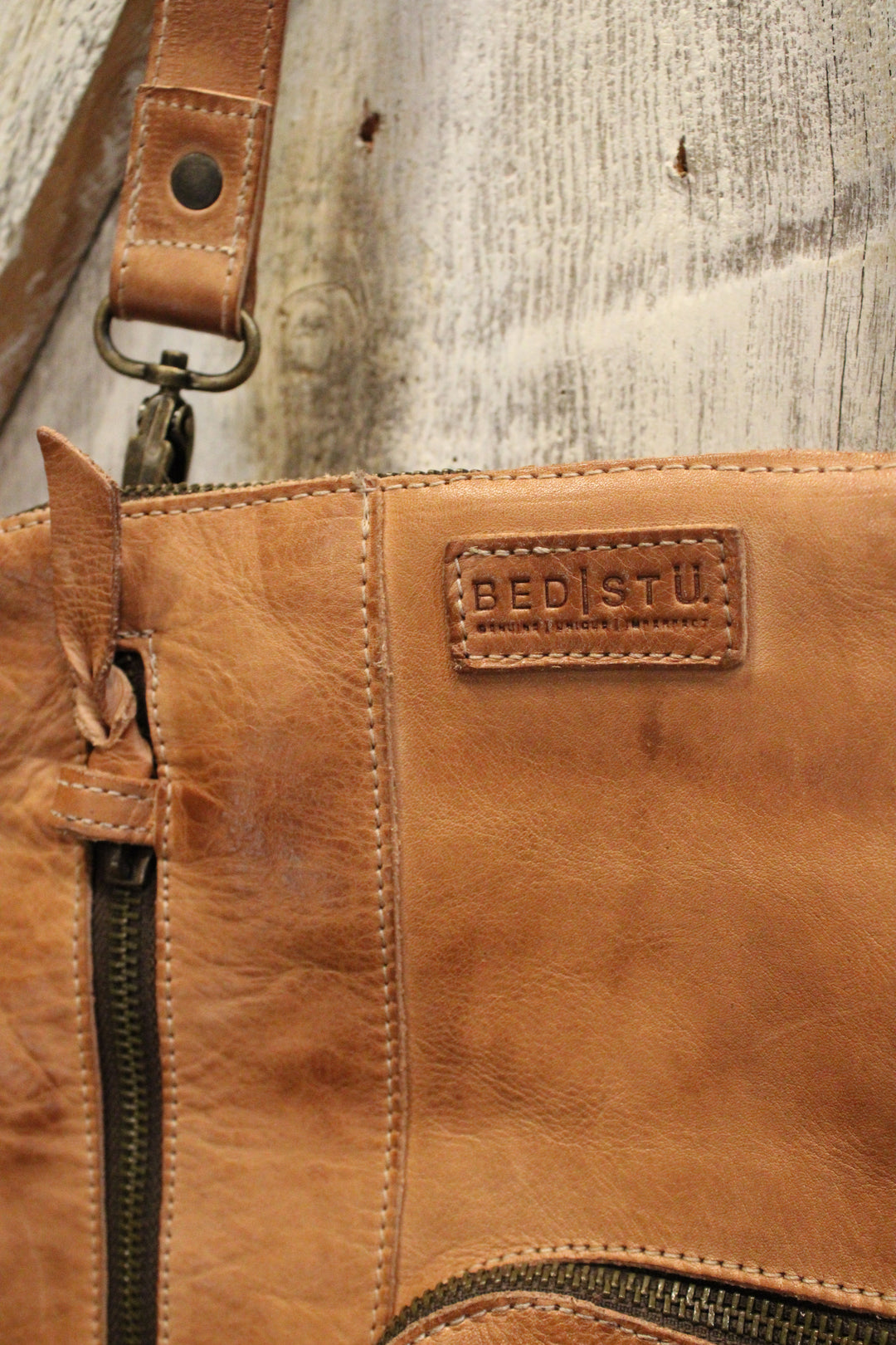 Bed|Stu Aiken Tan Rustic Handbag