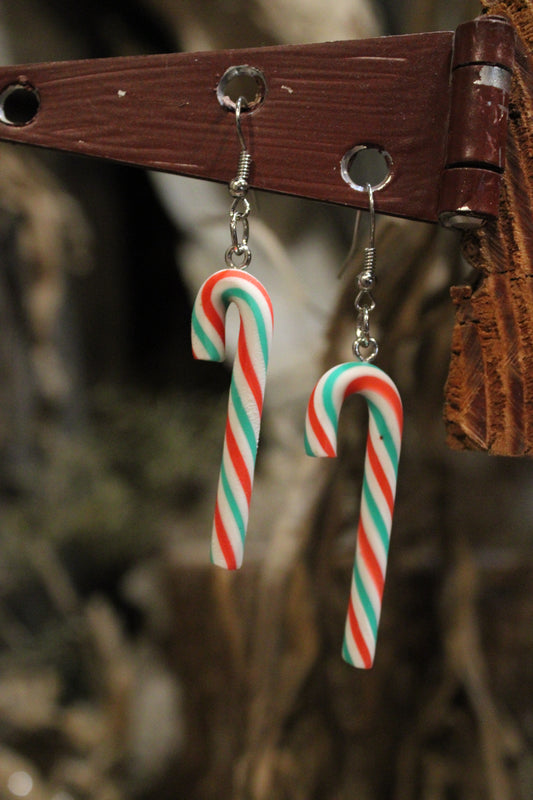 Candy Cane Cuteness Earrings